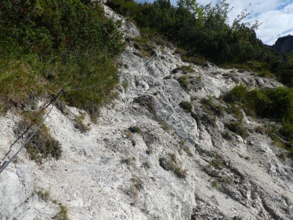 Einige Stellen sind seilversichert