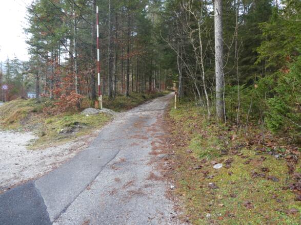 Tourbeginn ohne Markierung