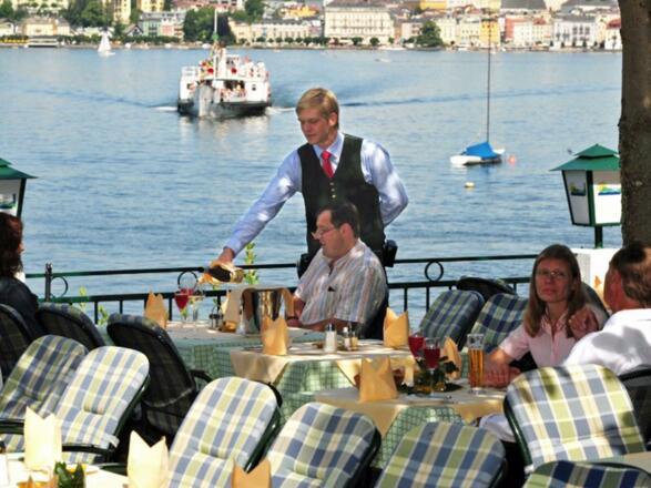 Gastgarten Landhotel Grünberg am See