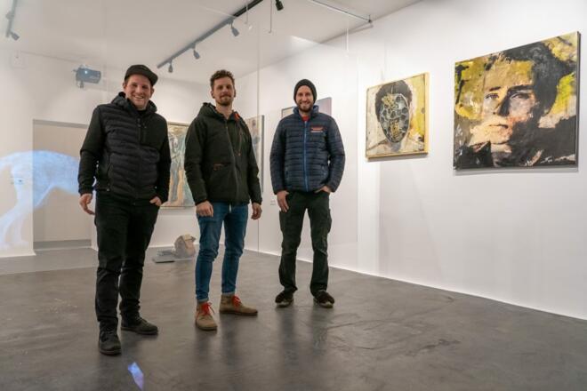 Galerie am Schloßgraben, Stefan Finzgar, Christian Hirschmann, Clemens Walser