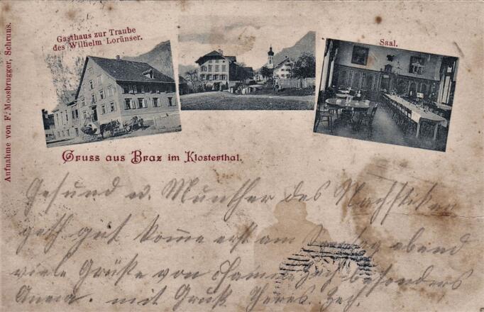 Ansichtskarte um 1900 Hotel Traube