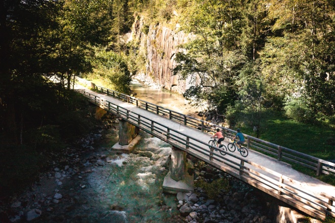 Radfahren auf dem Königsseer Fußweg