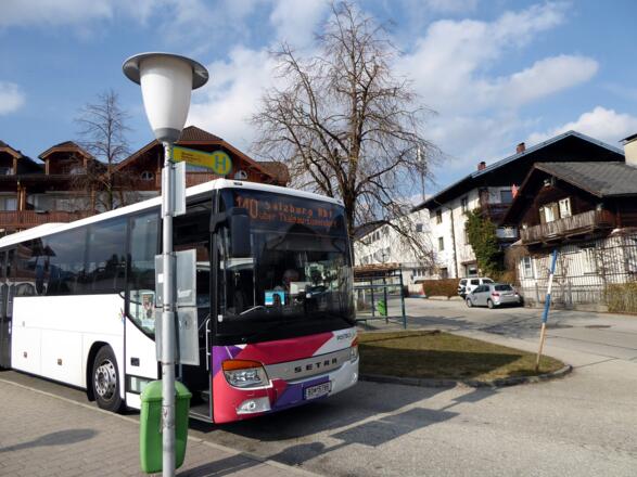 Der Bus 140 ist die ideale Verbindung zwischen den beiden Kulturstätten Salzburg und Mondsee.