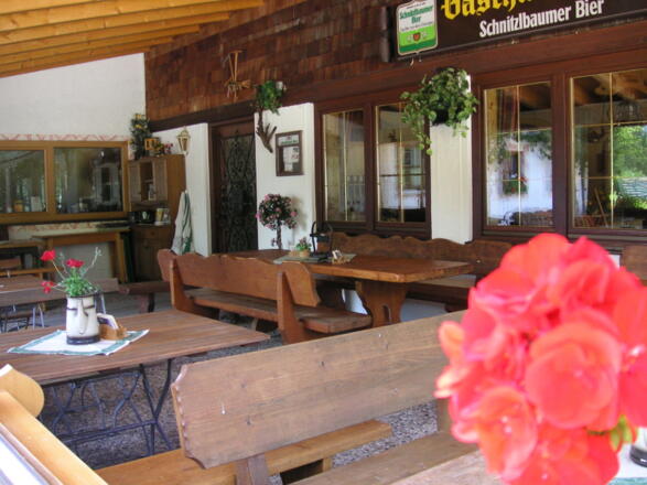 Unser gemütlicher Biergarten