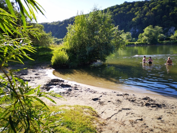 Badestelle in Matting