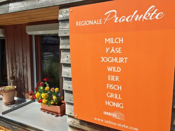 Regionale Produkte bei der Imbiss-Stube St. Konrad