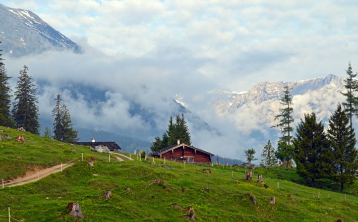 Blick über die Stubenalm zur Reiter Alm
