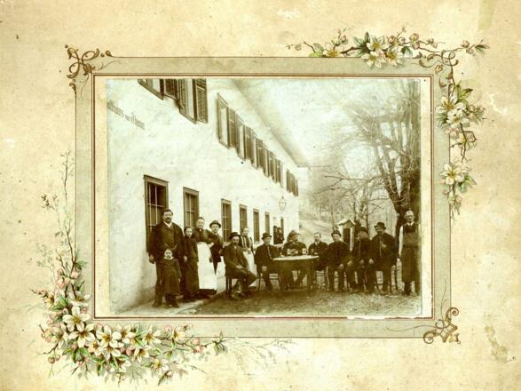 Taverne Thann anno dazumal um 1900