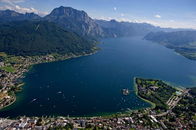 Traunsee Flugaufnahme