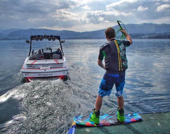 Wakeboarden am Traunsee