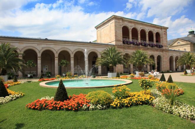 Kurgarten Bad Kissingen im Sommer