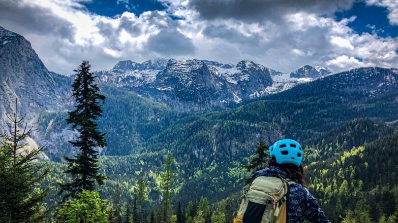 Blick auf das Dachsteinmassiv