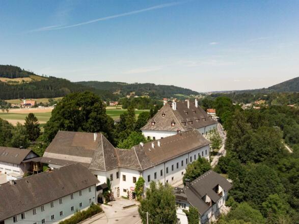 Schloss Scharnstein Luftbild