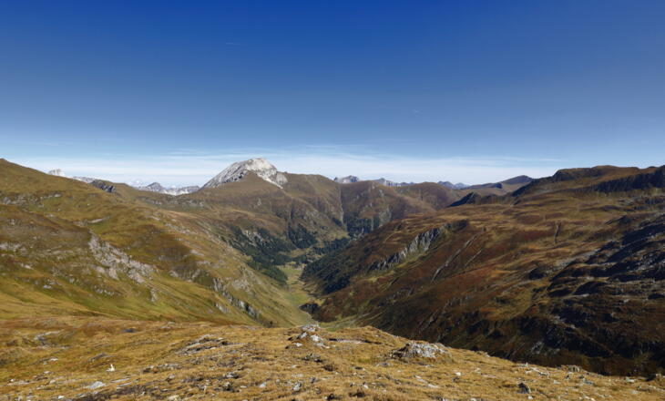 Aussicht entlang zum Murtörl