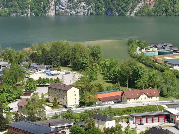 die Tennisanlage im Ortsteil Trauneck