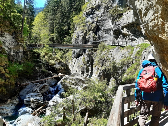Bruggen in de Kitzlochklamm