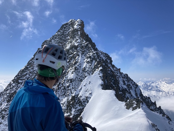 Schöne Aussicht auf den Gipfel des Großglockners...