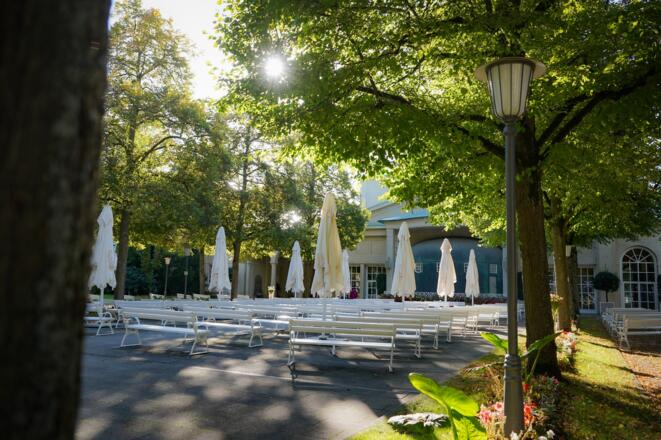 Kurgarten Bad Kissingen im Sommer