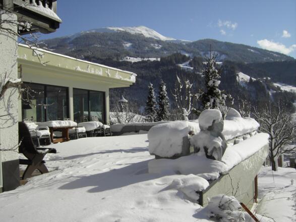 Winter auf der Terrasse
