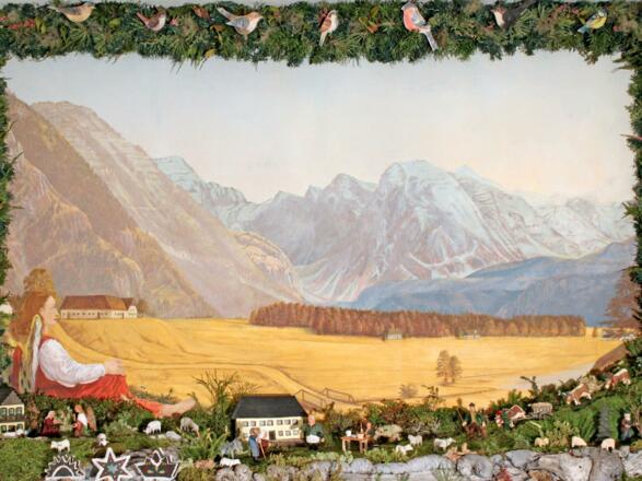 Viechtwanger Hauskrippe - Blick ins Almtal