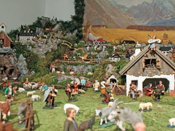 Viechtwanger Hauskrippe Ausschnitt