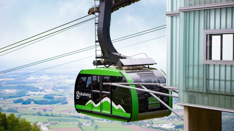 Grünberg Seilbahn im Frühling