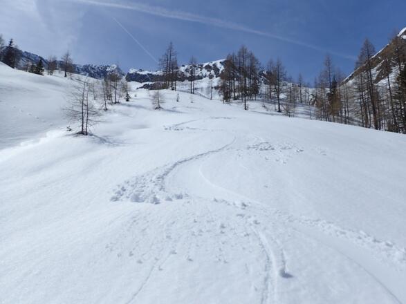 Firn im unteren Teil