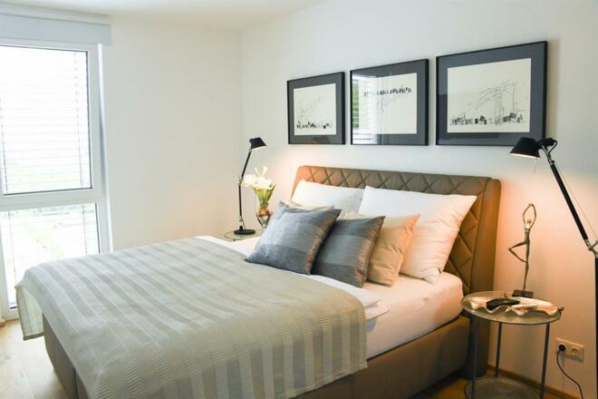 Masterbedroom mit Boxspringbett