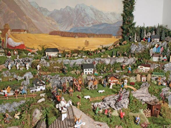 Viechtwanger Hauskrippe - Nikolaus & Krampus