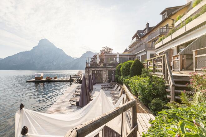Seitenansicht Seehotel Das Traunsee 4*S