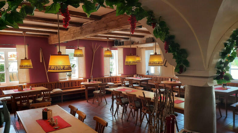 Der Heurige im Gasthaus zum Löwen (Freising)