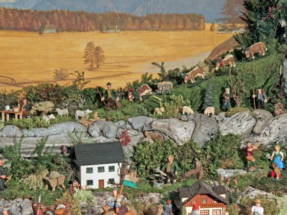 Viechtwanger Hauskrippe - Almabtrieb