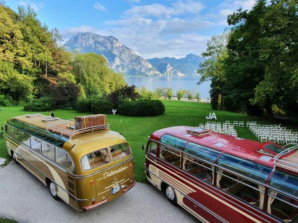 Oldtimerbus - Schloss Traunsee - Traunstein