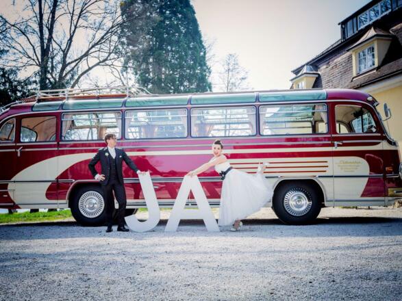 Oldtimerbus - Sag Ja - Heiraten im Salzkammergut
