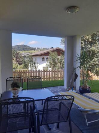 Überdachte Terrasse Ferienwohnung Nr. 1