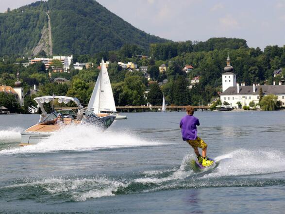Wakeboarden am Traunsee