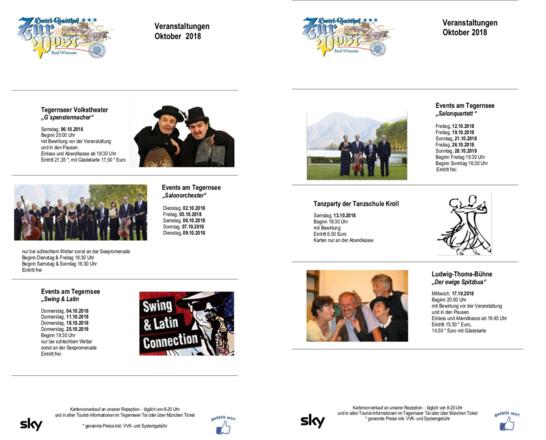 Veranstaltungen im Oktober