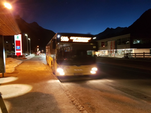 Pünktlicher Bus im Stubaital