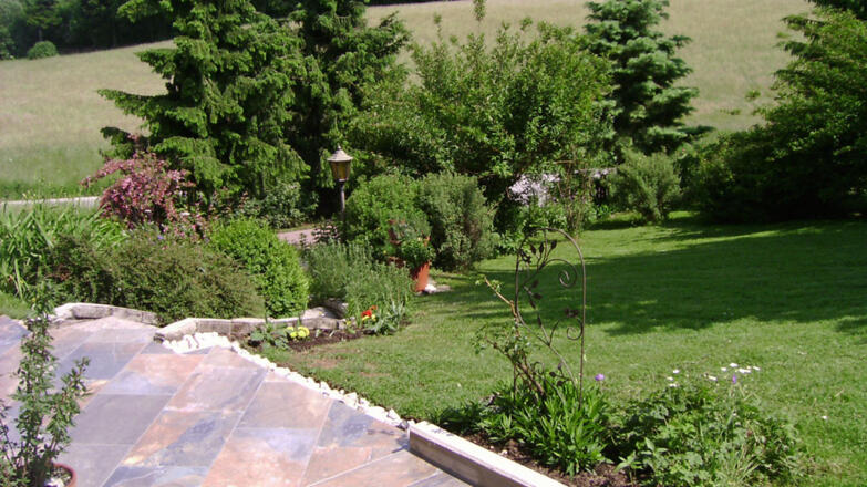 Ferienwohnung Dachs - Terrasse