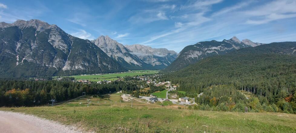 Blick ins Leutaschtal