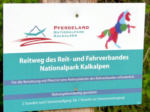 Reitweg des Reit- und Fahrverbandes Nationalpark Kalkalpen