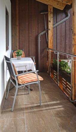 Sitzplatz Ostbalkon