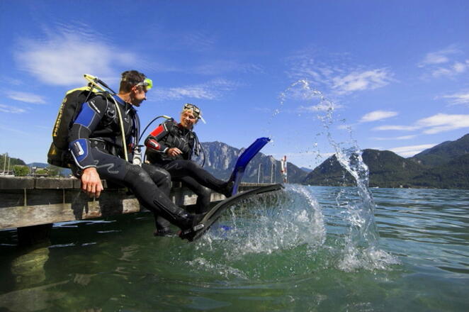 Tauchen am Attersee
