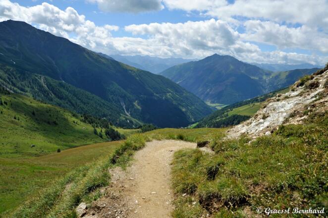 Blick hinunter ins Ködnitztal.