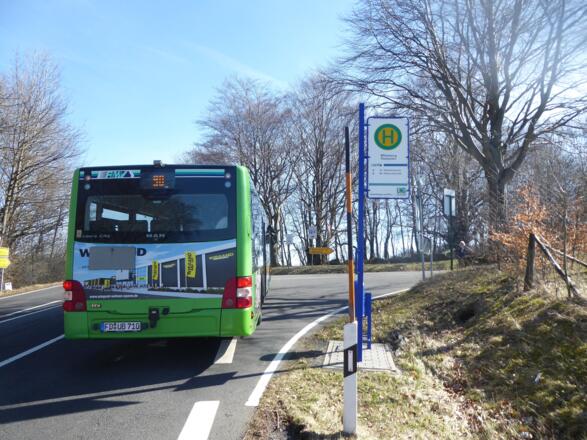 Bushaltestelle Milseburg-Parkplatz/Danzwiesen