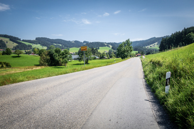 Die letzten Meter nach Oberstaufen.