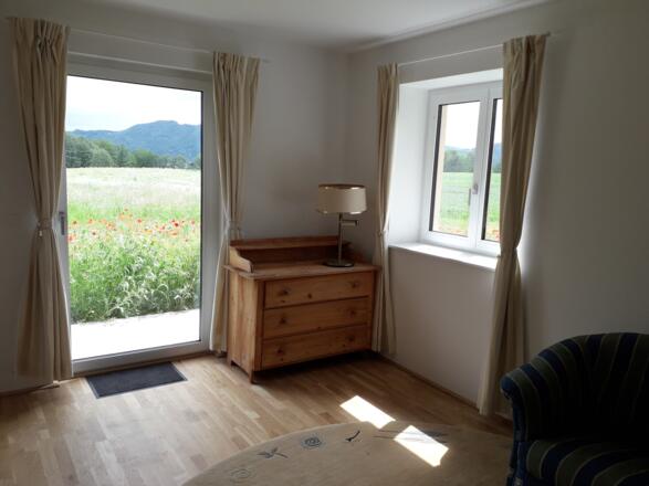 Blick aus dem Wohnzimmer