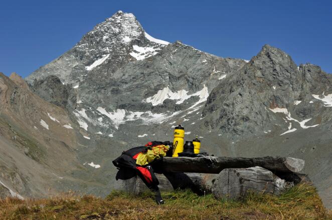 Dem Großglockner gegenüber.
