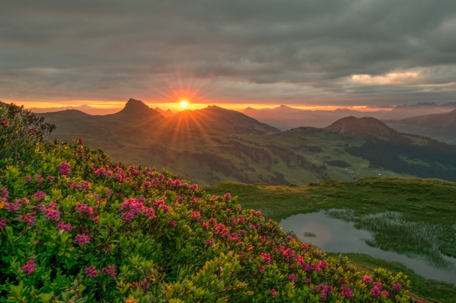Sonnenaufgang am Portlahorn