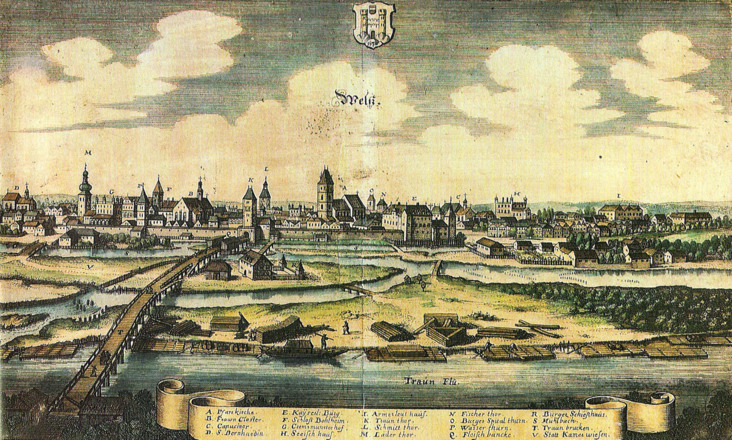 Wels, alte Ansicht